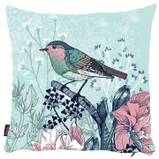 Kus Desenli Yastık Kılıfı-4